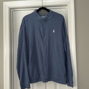 johnnie-O Blue Quarter-Zip Shirt